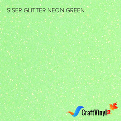 Siser Glitter Neon Green-1