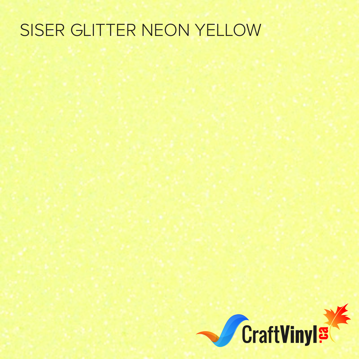 Siser Glitter Neon Yellow-1