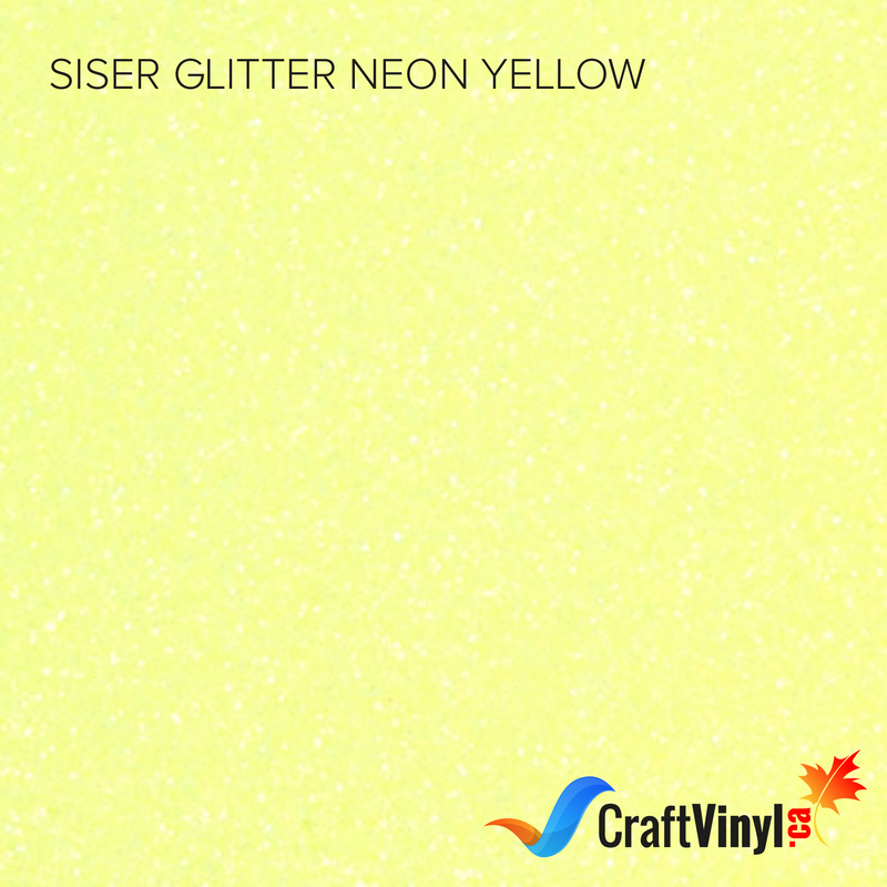 Siser Glitter Neon Yellow-1