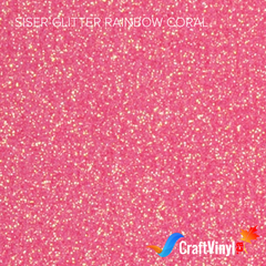 Siser Glitter Rainbow Coral-1
