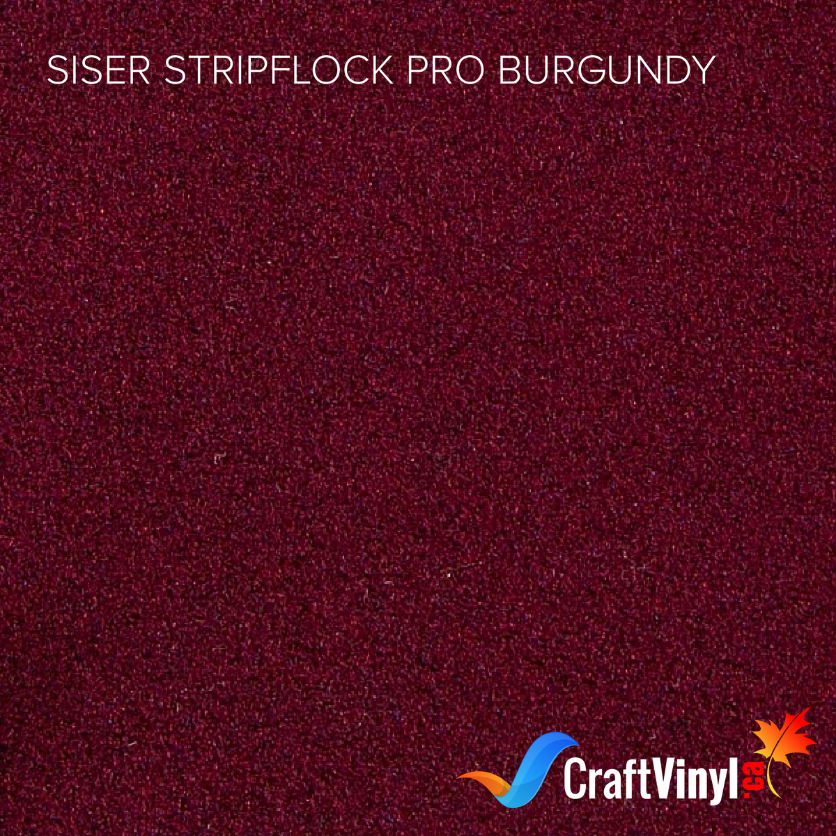 Siser Burgundy StripFlock Pro Heat Transfer Vinyl-1