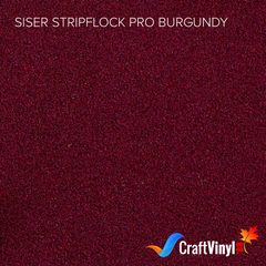 Siser Burgundy StripFlock Pro Heat Transfer Vinyl-1