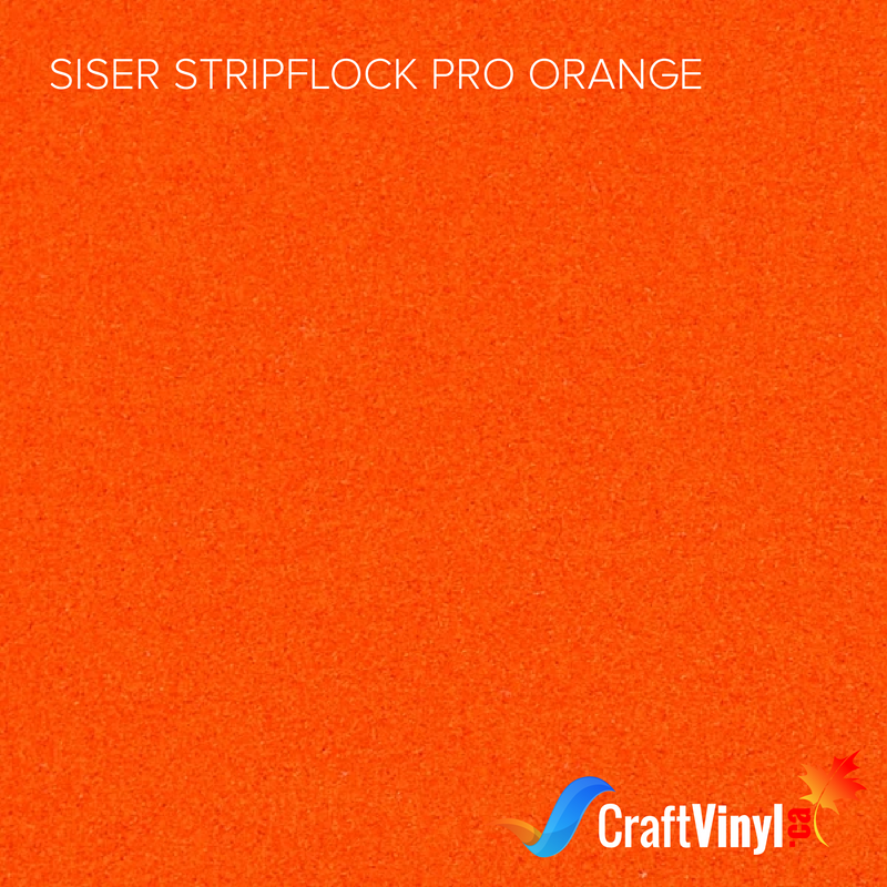 Siser Orange StripFlock Pro Heat Transfer Vinyl-1