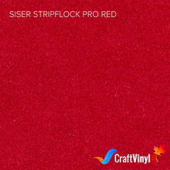 Siser Red StripFlock Pro Heat Transfer Vinyl-1