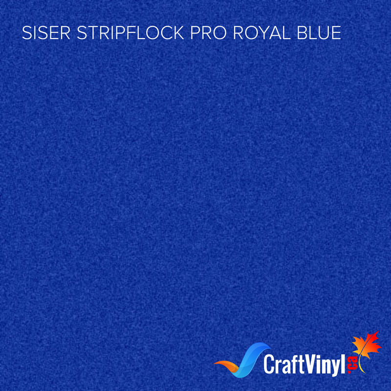 Siser Royal Blue StripFlock Pro Heat Transfer Vinyl-1