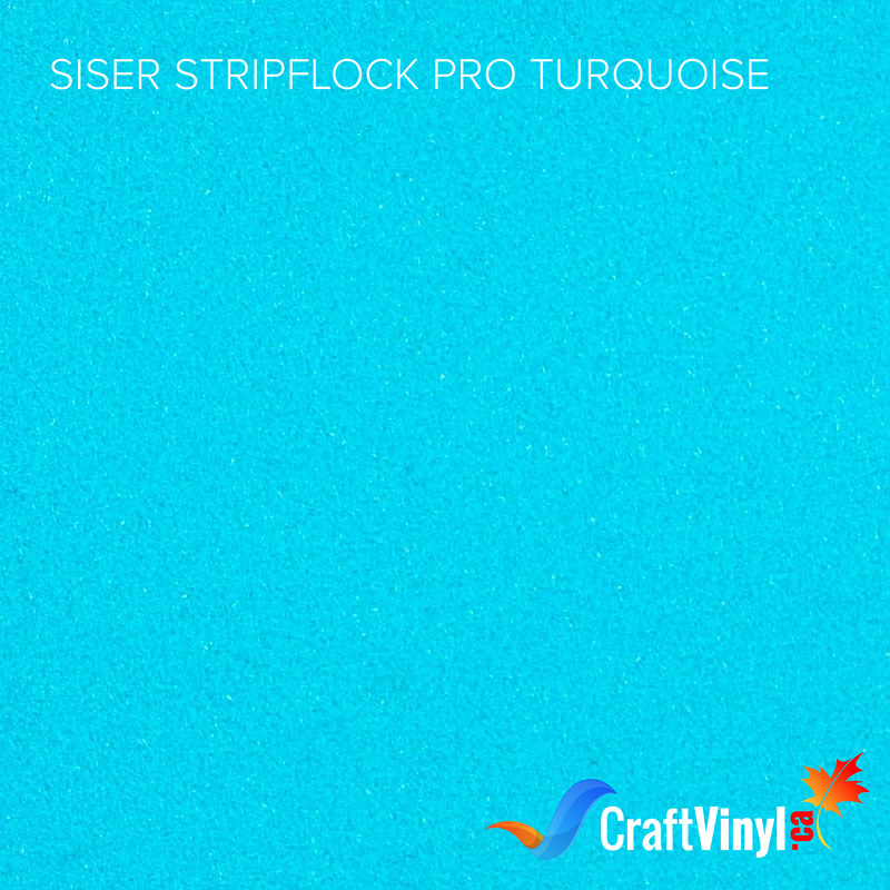 Siser Turquoise StripFlock Pro Heat Transfer Vinyl-1