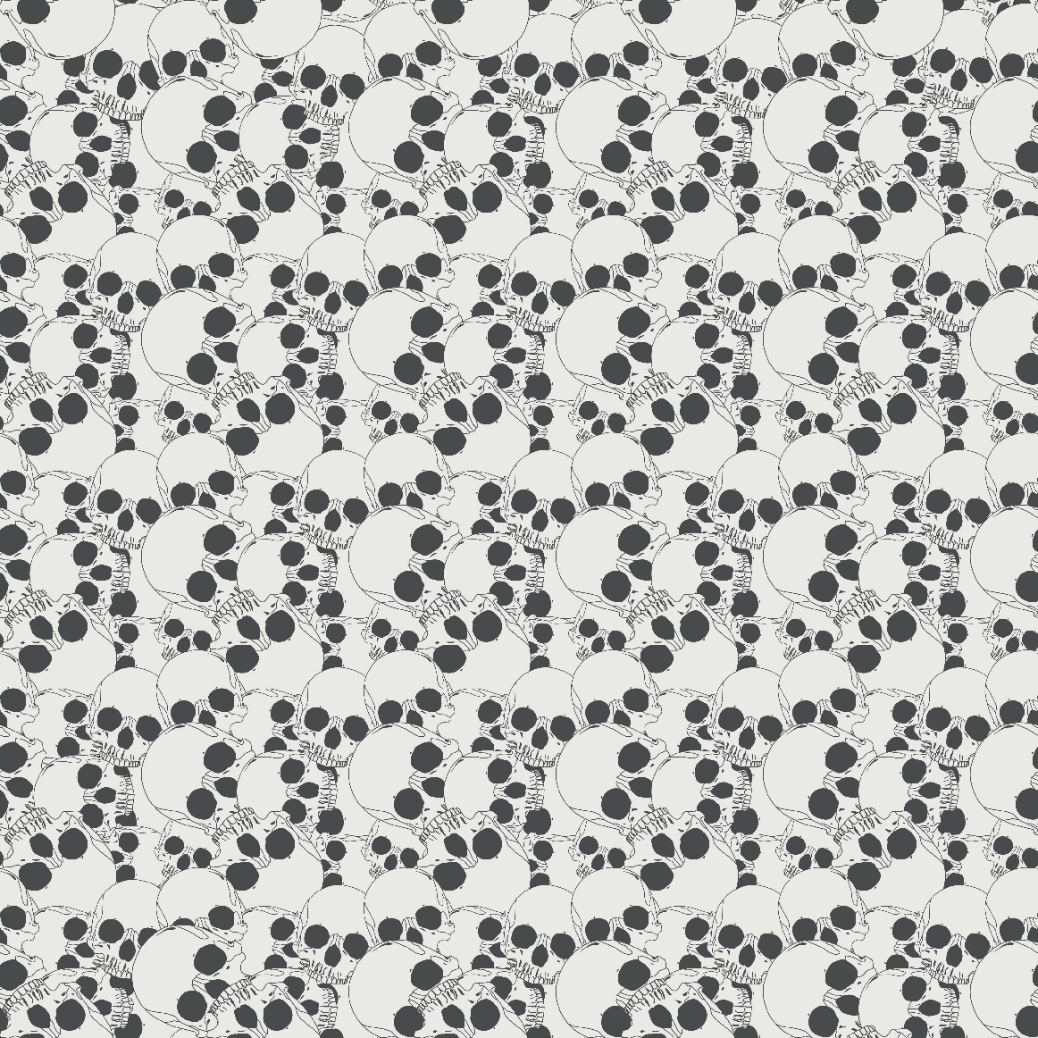 Spooky Halloween Skull Prints Adhesive Vinyl-1