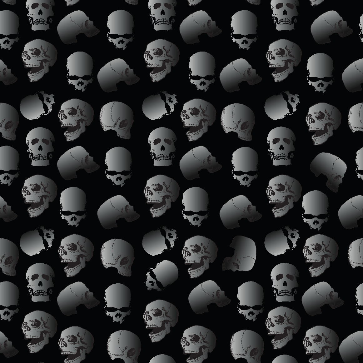 Spooky Halloween Spooky Halloween Skull Pattern 2 Adhesive Vinyl-1