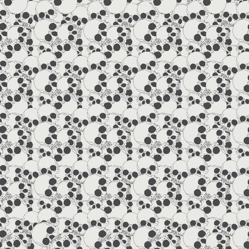 Craft HTV Spooky Halloween Skull Pattern-1