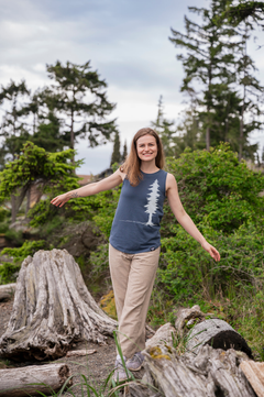 ELDERS - Women's Relaxed Organic Cotton Tank Top-2
