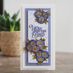 Sue Wilson Slimline Decorative Squared Rectangles Craft Die-4