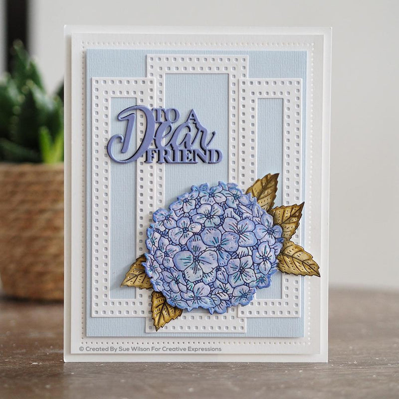 Sue Wilson Slimline Decorative Squared Rectangles Craft Die-3