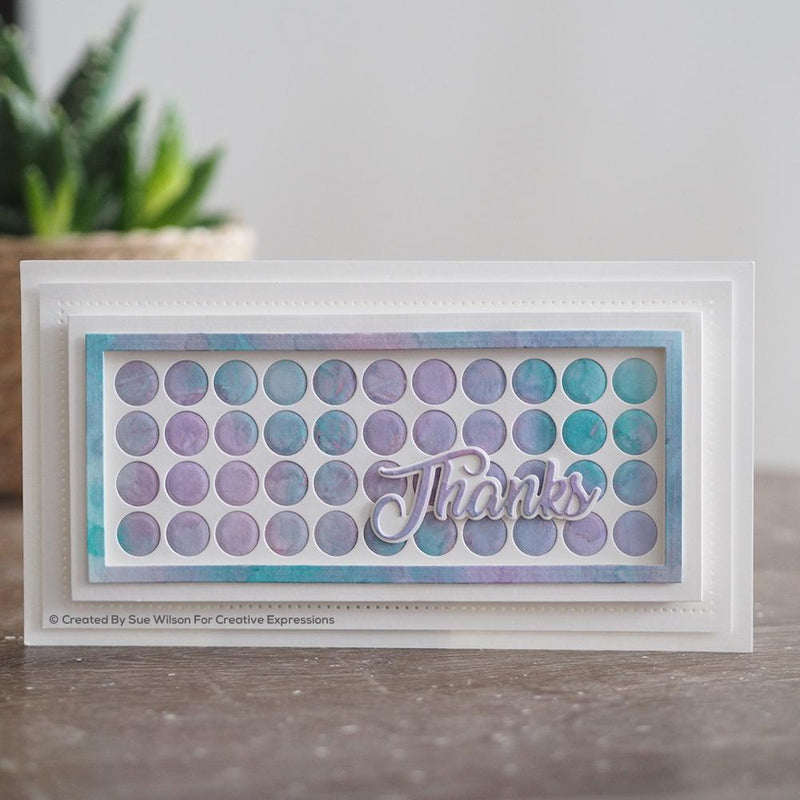 Sue Wilson Slimline Large Circles Background Craft Die-2