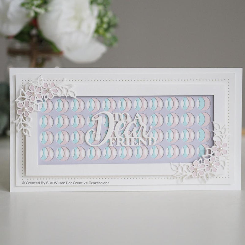 Sue Wilson Slimline Large Circles Background Craft Die-4