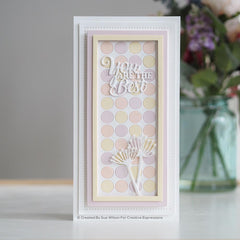 Sue Wilson Slimline Large Circles Background Craft Die-5