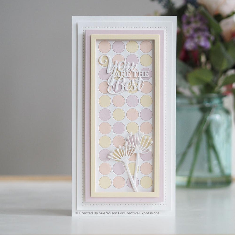 Sue Wilson Slimline Large Circles Background Craft Die-5