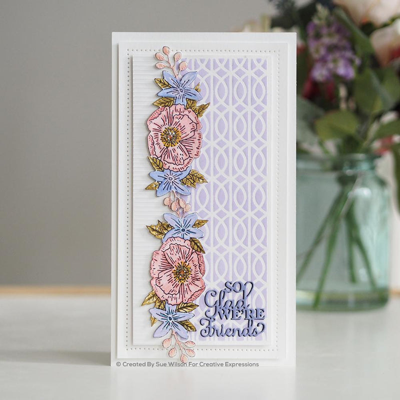 Sue Wilson Poppy Spray StampCuts Die-2