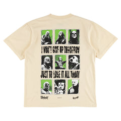 Welcome x Slipknot 'Tomorrow' Boxy Garment Dyed-Tee - Bone-2
