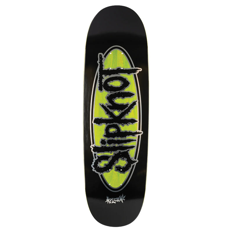 Welcome x Slipknot 'Oval Logo On Boline' Deck - Black/Green-1
