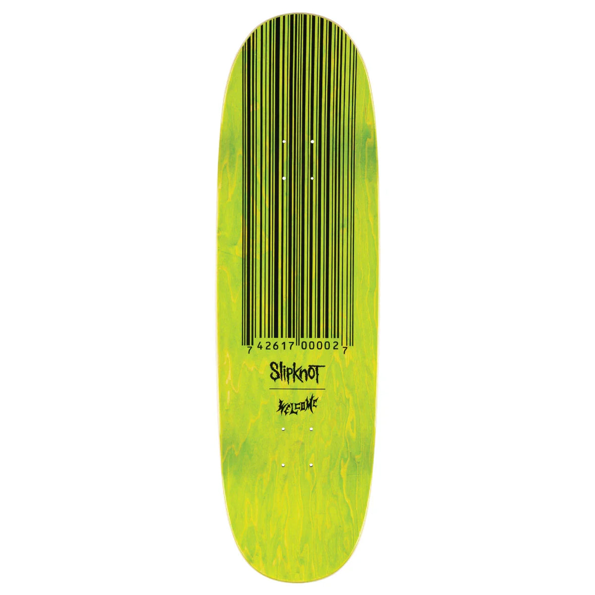 Welcome x Slipknot 'Oval Logo On Boline' Deck - Black/Green-2