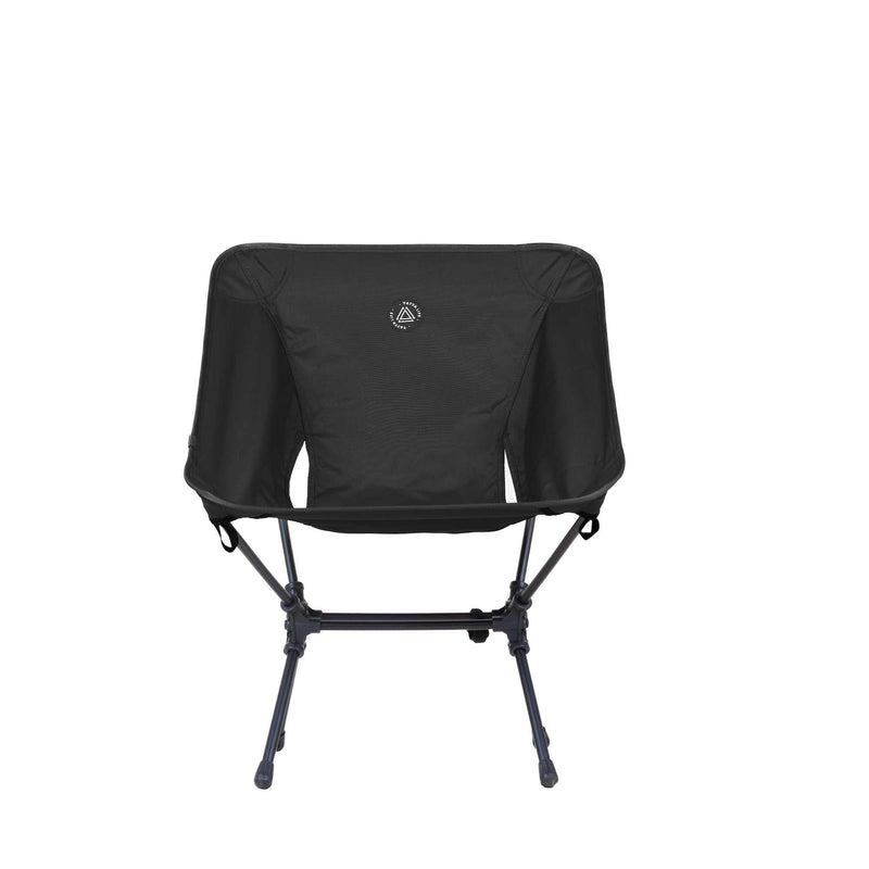 Low Back Ultralight Folding Camping Chairs With Storage Pouch - Black-2