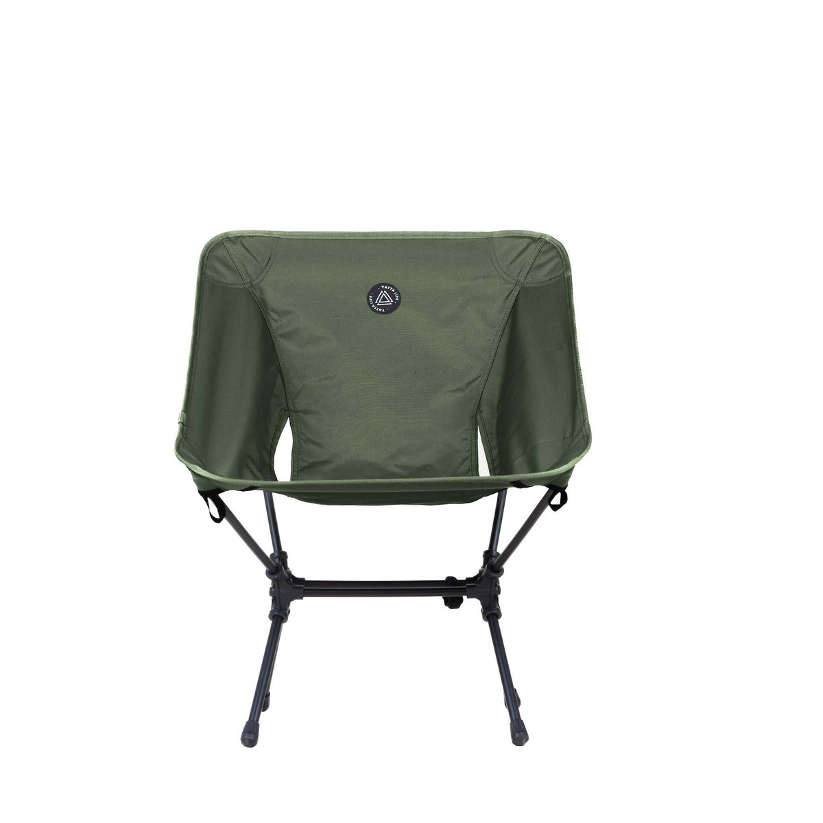 Low Back Ultralight Folding Camping Chairs With Storage Pouch - Black-4