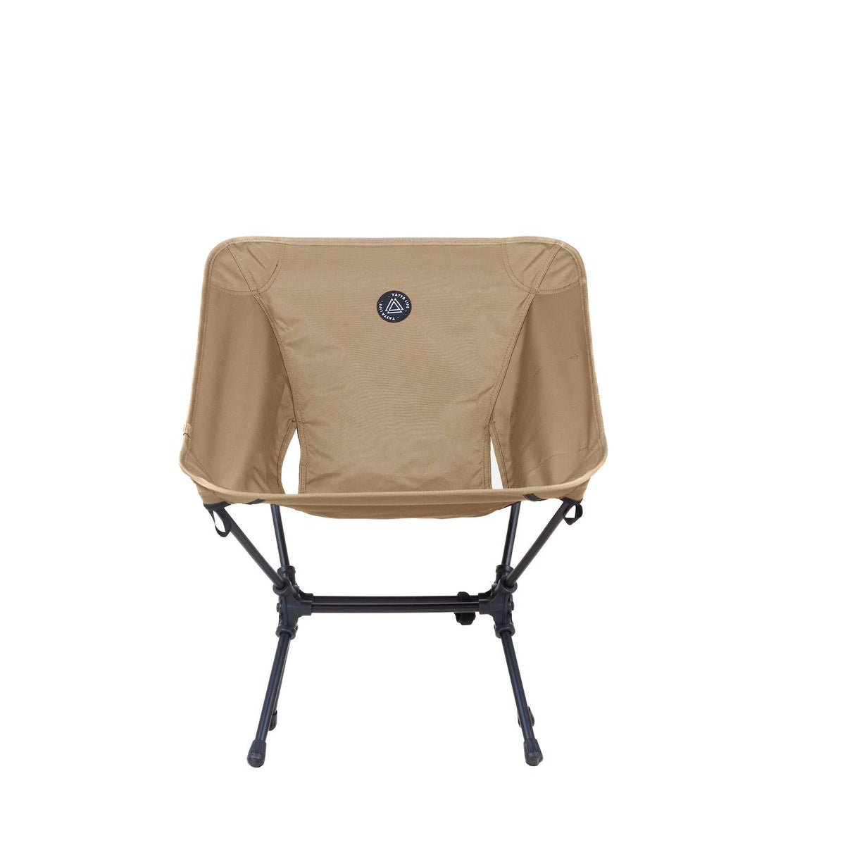 Low Back Ultralight Folding Camping Chairs With Storage Pouch - Black-3