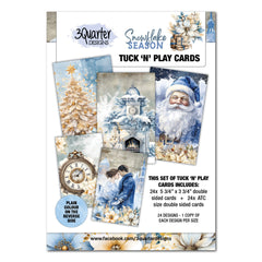 3Quarter Designs Saison Flocon de Neige - Cartes Tuck N Play-1