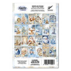 3Quarter Designs Saison Flocon de Neige - Cartes Tuck N Play-2