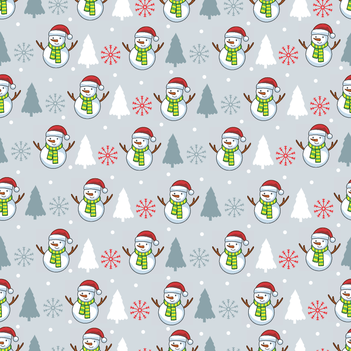Snowman Adhesive Vinyl Pattern 1-1