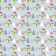 Snowman Adhesive Vinyl Pattern 1-1