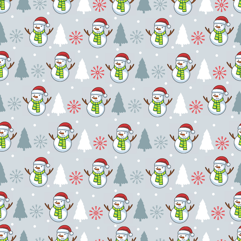 Snowman Adhesive Vinyl Pattern 1-1