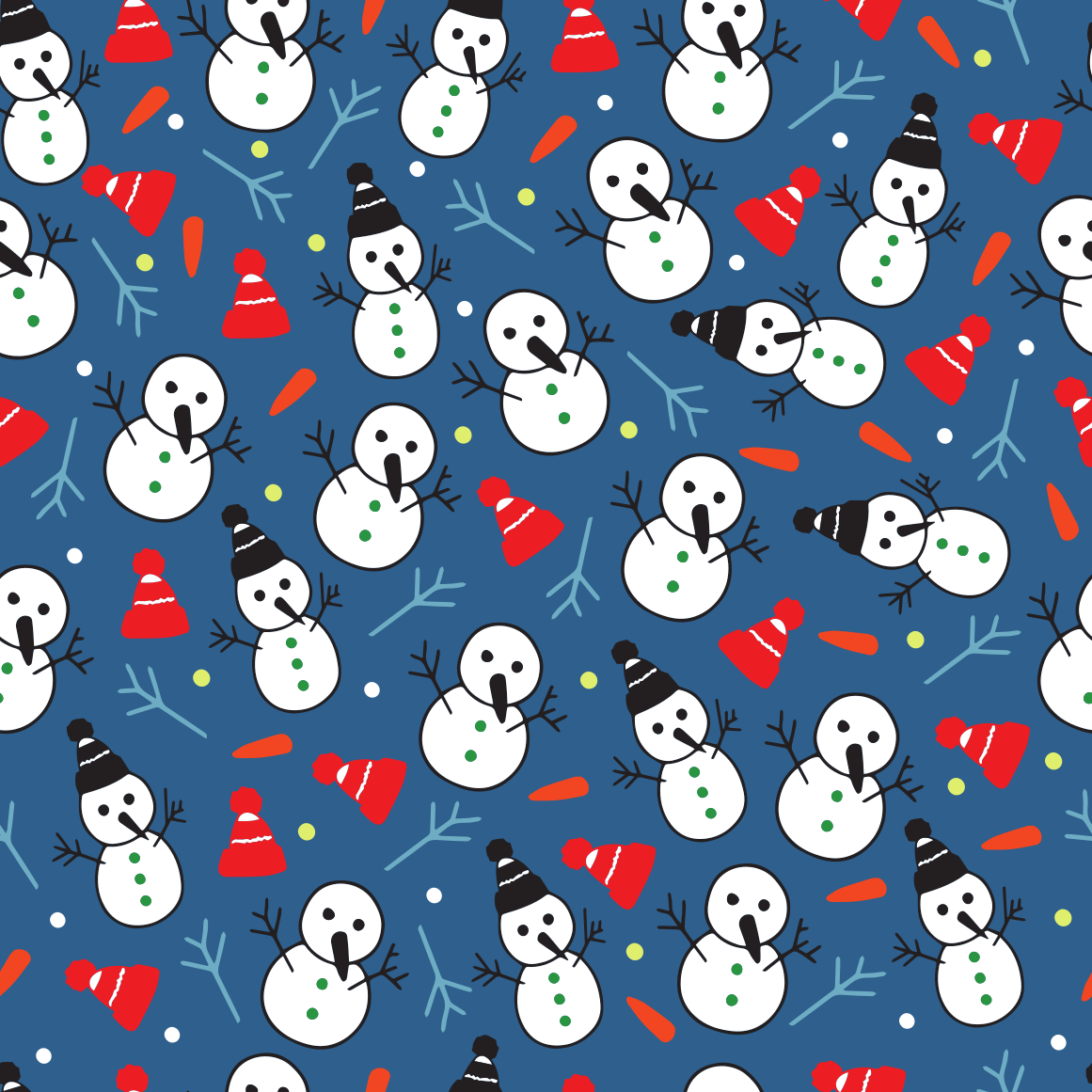 Craft HTV Snowman  Pattern 2-1