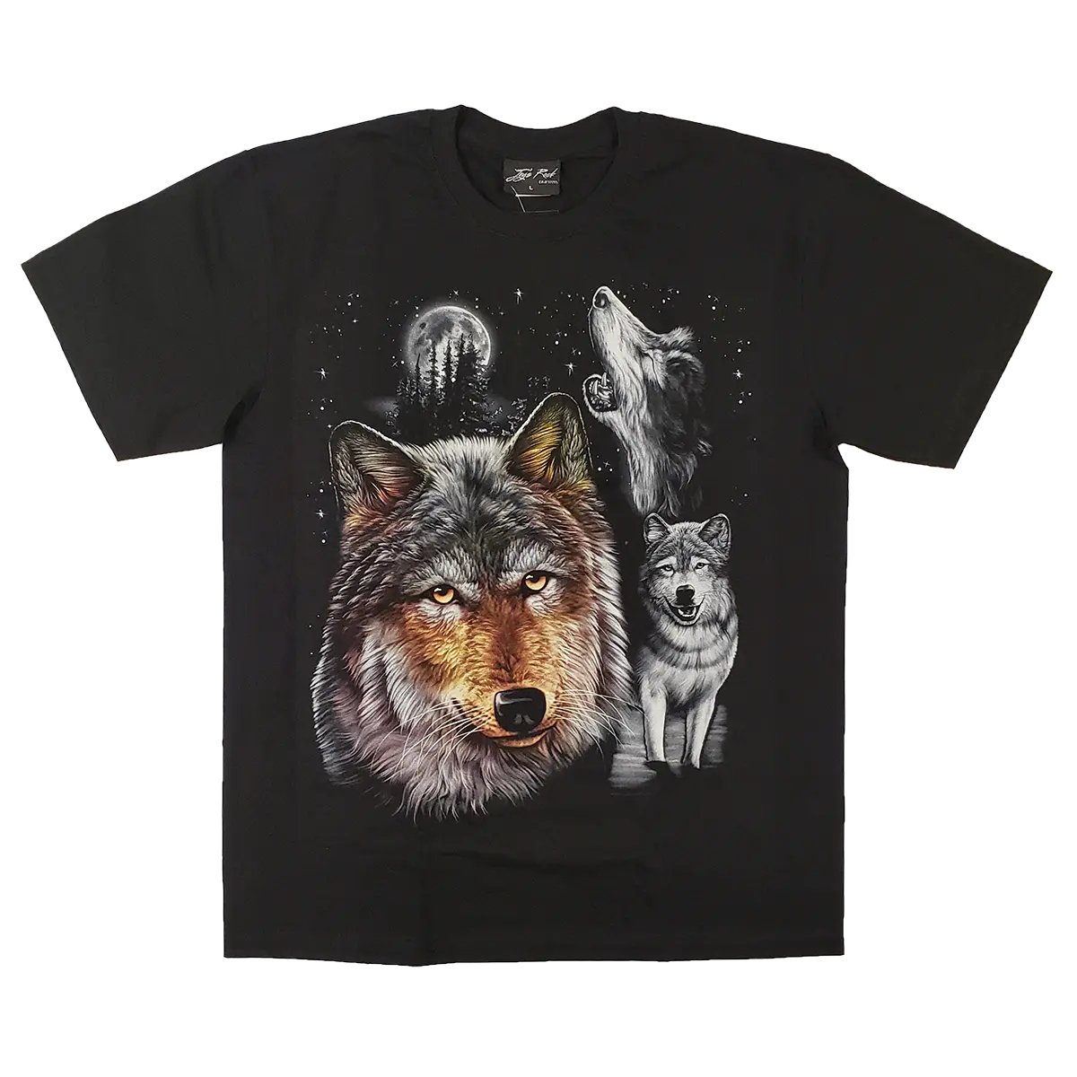 Sofari Collection Men's Wolf Design T-shirt-2