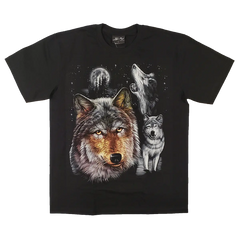 Sofari Collection Men's Wolf Design T-shirt-2