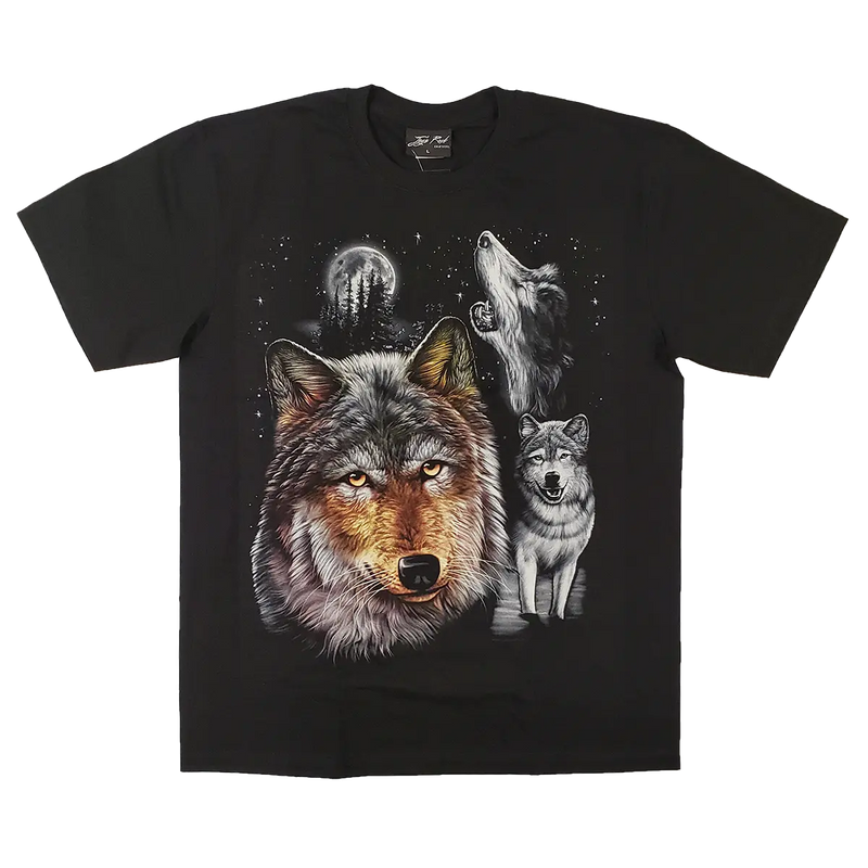 Sofari Collection Men's Wolf Design T-shirt-2