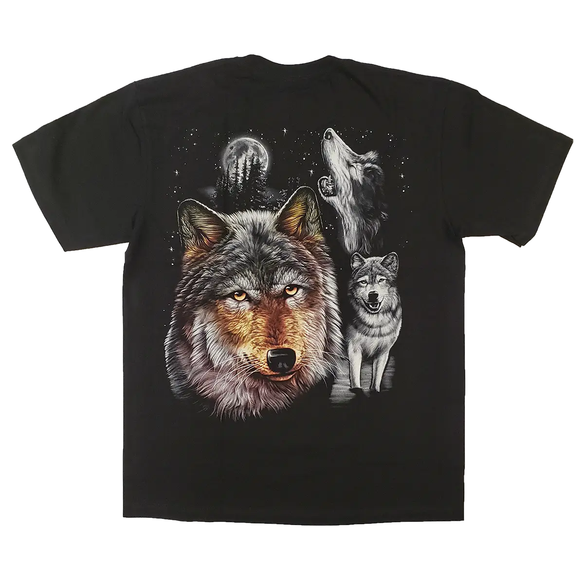 Sofari Collection Men's Wolf Design T-shirt-3