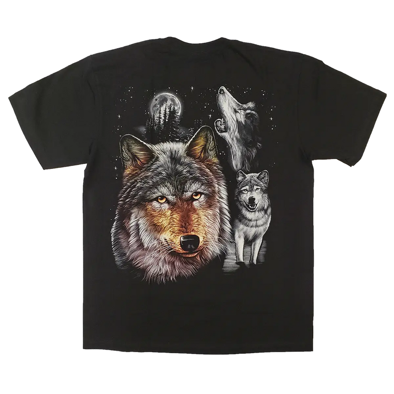 Sofari Collection Men's Wolf Design T-shirt-3