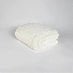 White Solid Double Layered Throw-3