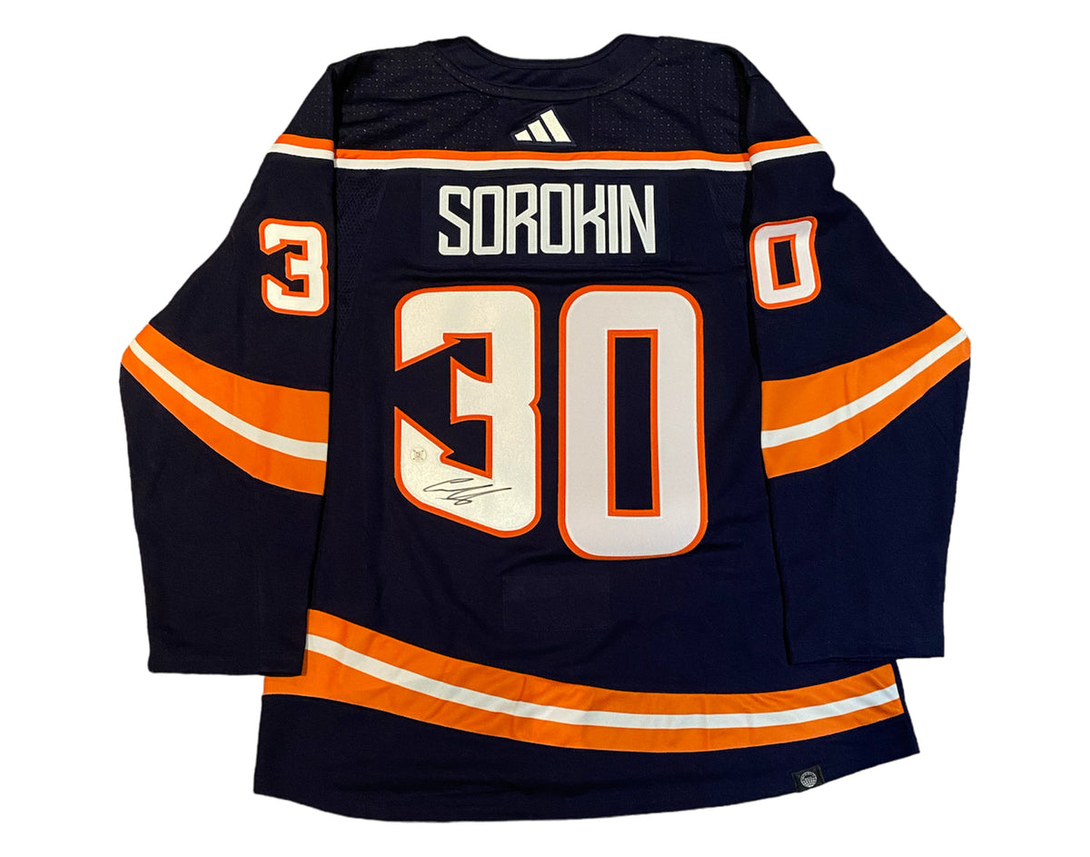 Ilya Sorokin Autographed New York Islanders Reverse Retro 2.0 Adidas Jersey