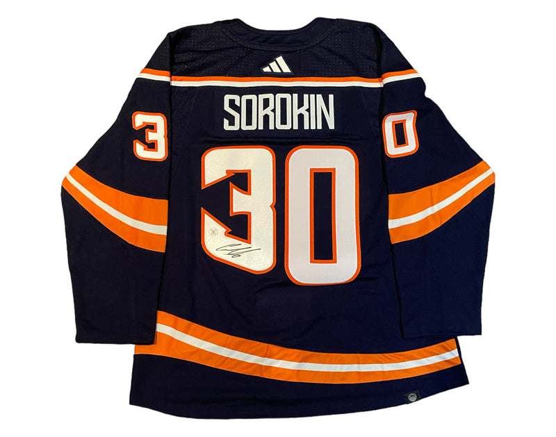 Ilya Sorokin Autographed New York Islanders Reverse Retro 2.0 Adidas Jersey-1