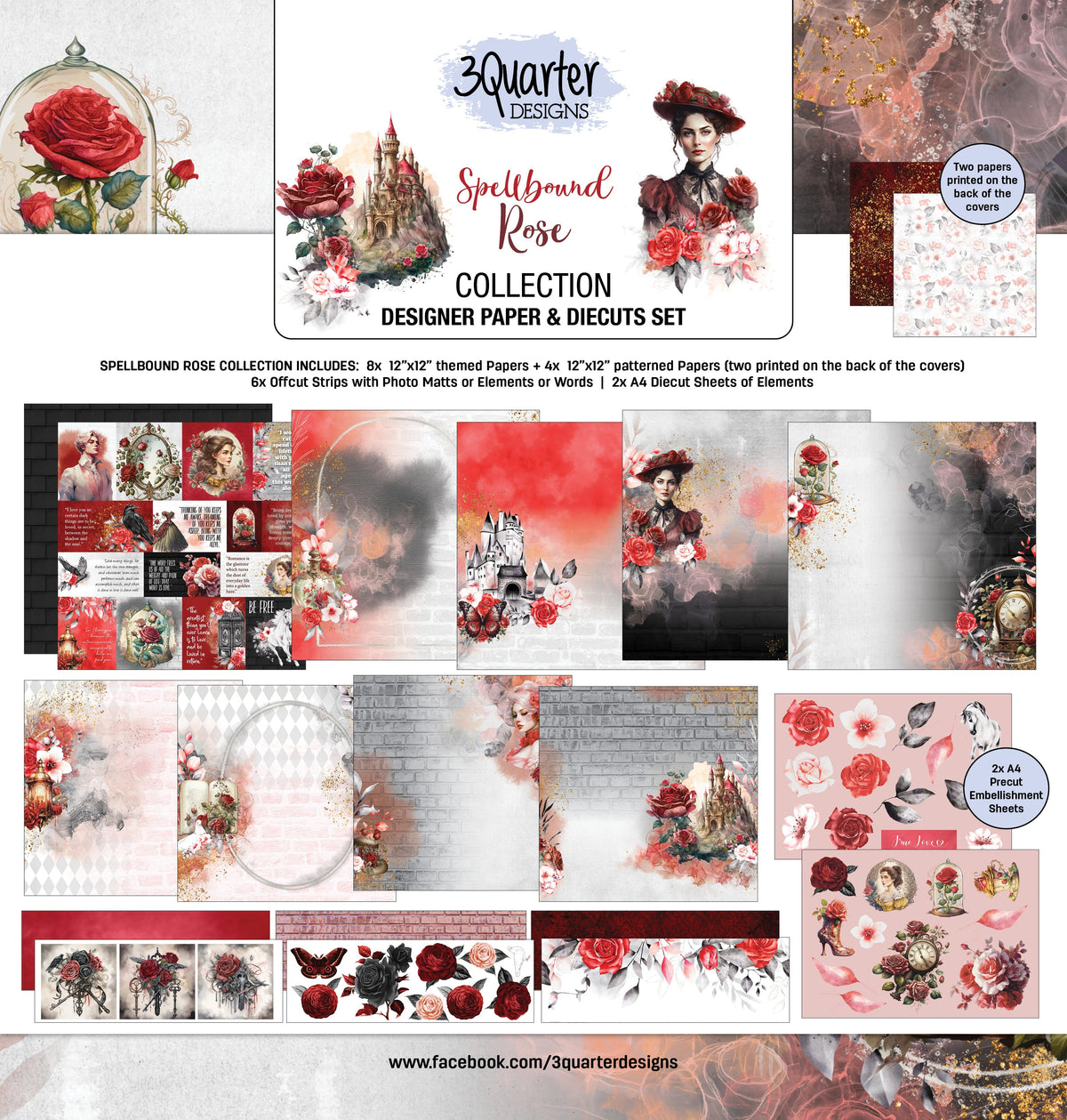 Spellbound Rose 12x12 Collection Pack-1