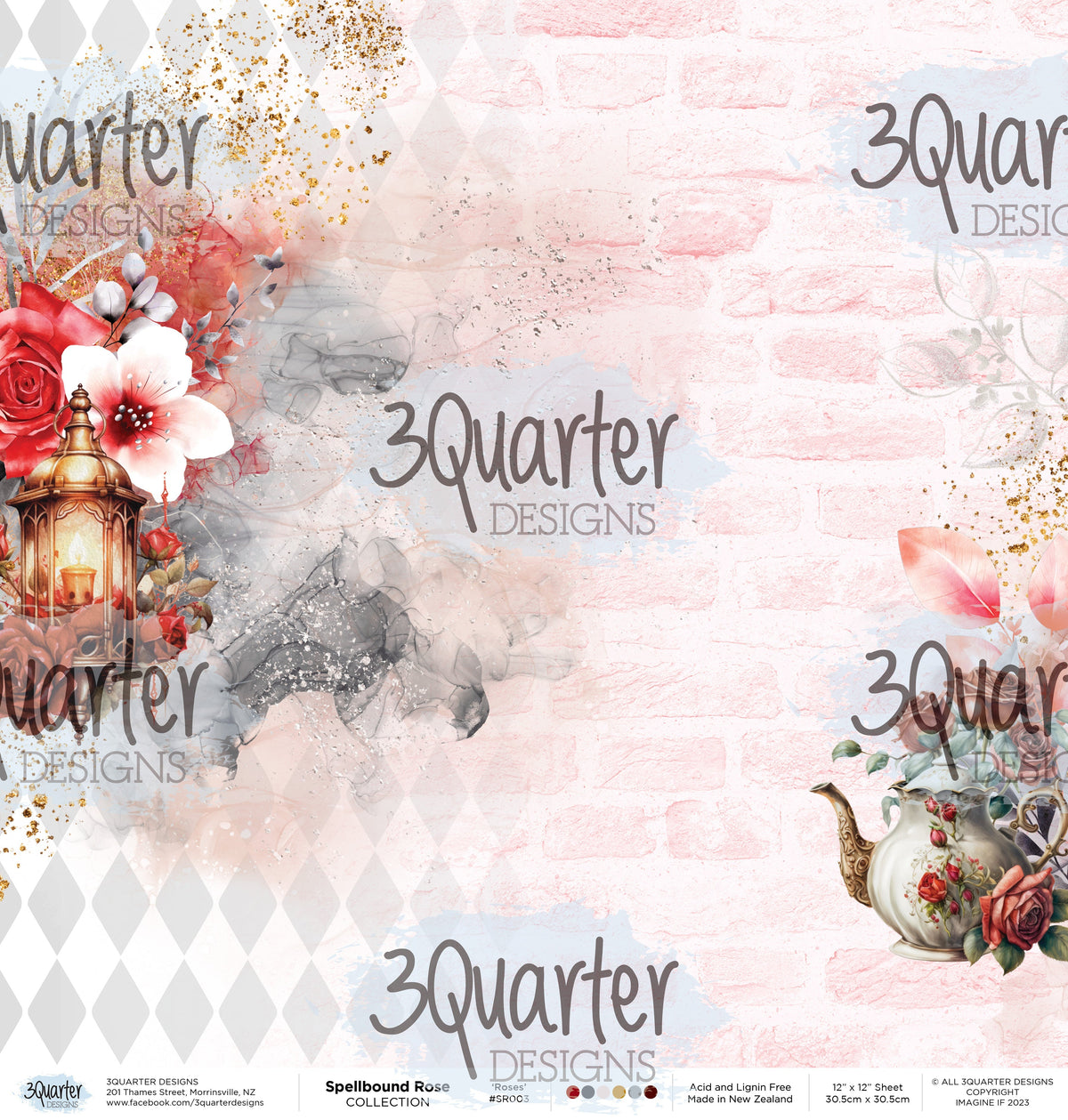 Spellbound Rose 12x12 Collection Pack-6