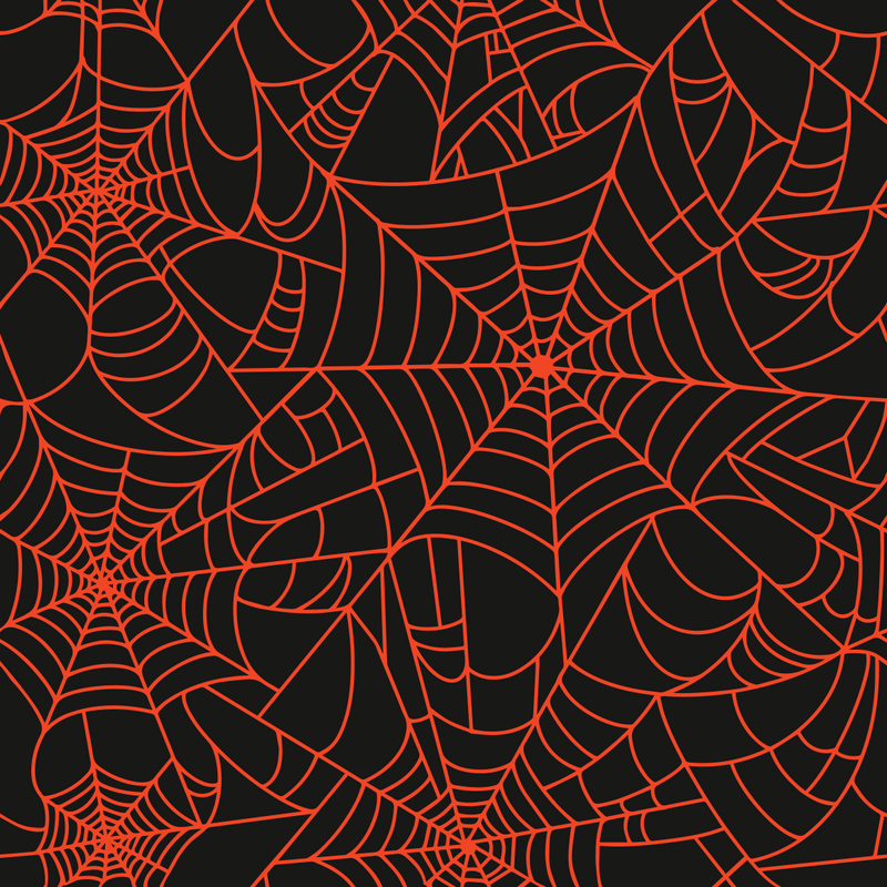 Craft HTV Halloween Spider Web (Black and Orange) Pattern-1