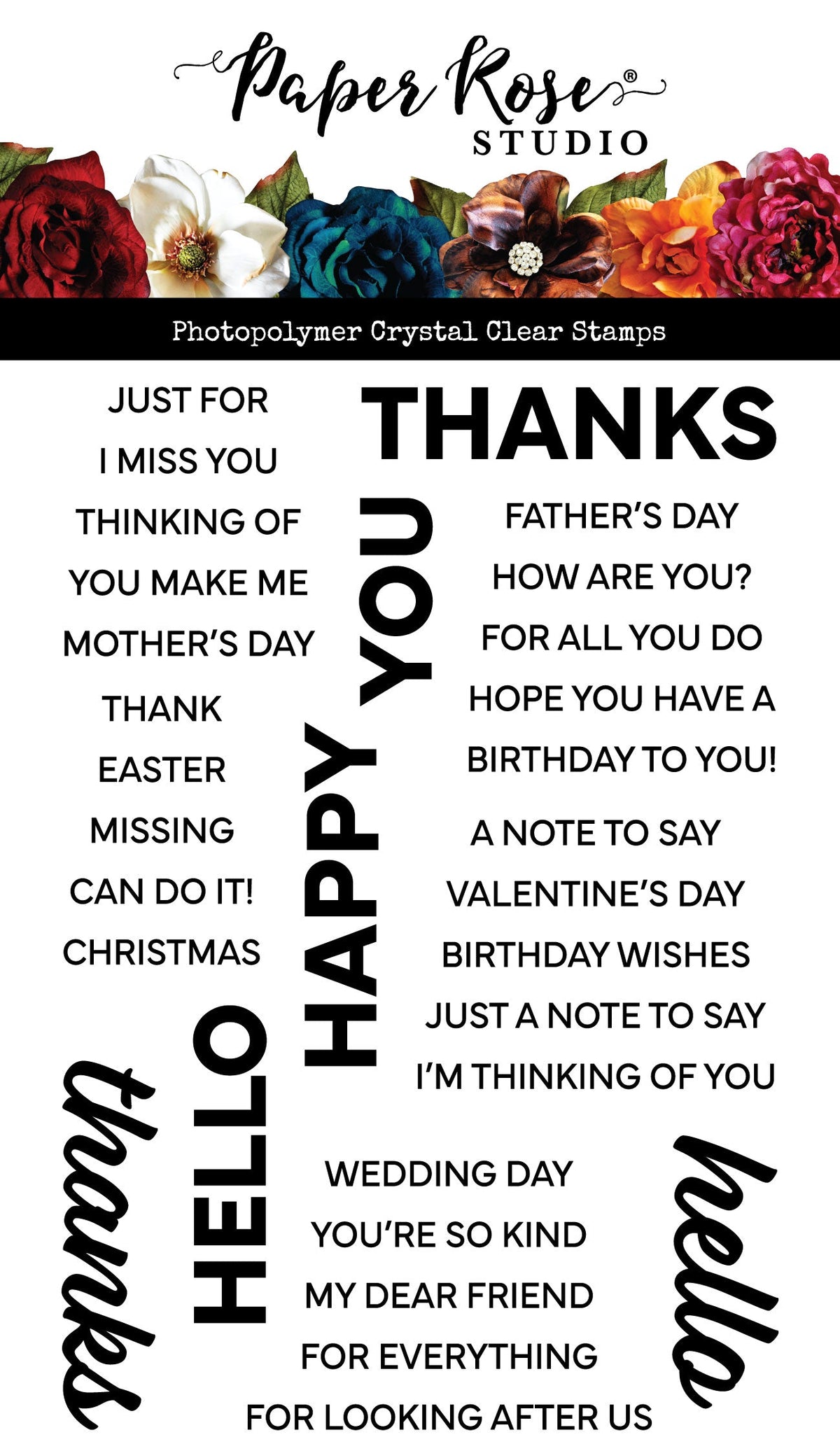 Stacked Sentiments No. 2 Clear Stamps 34386-1