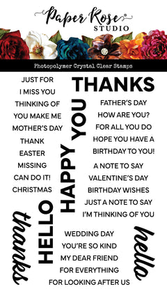 Stacked Sentiments No. 2 Clear Stamps 34386-1