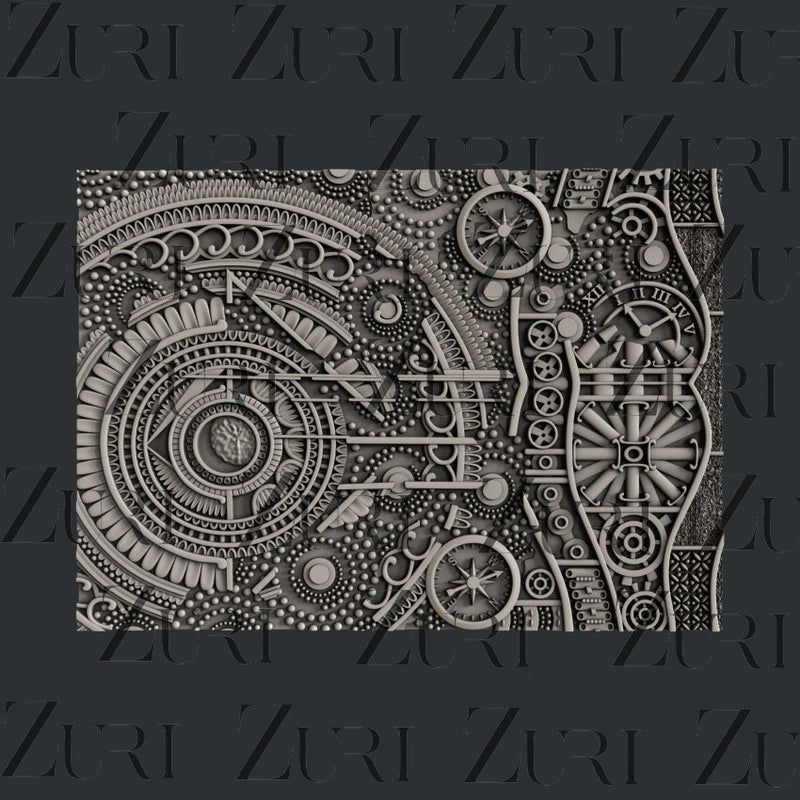 Zuri Designs Steampunk Texture Sheet-1