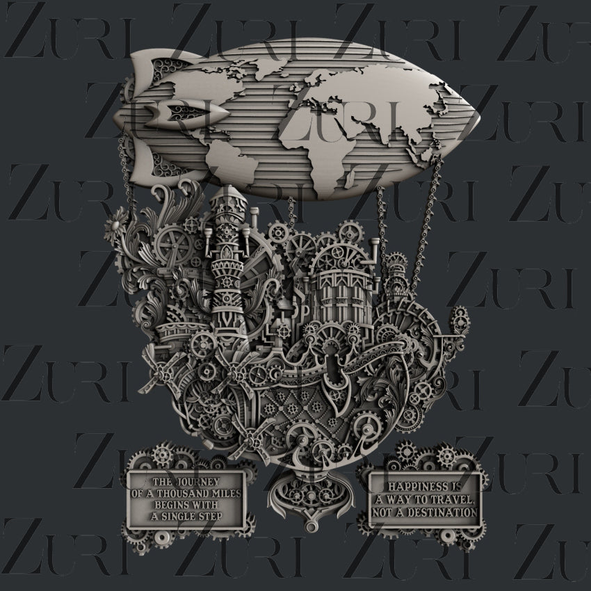 Zuri Designs Steampunk Airship-1