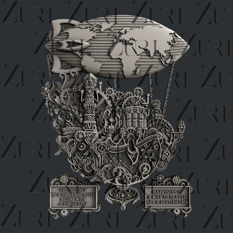 Zuri Designs Steampunk Airship-1