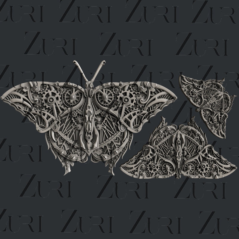 Zuri Designs Steampunk Butterfly-1
